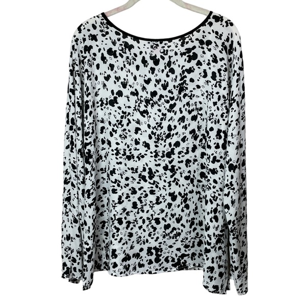 Vince Camuto Black and White Blouse Size XL - Picture 4 of 8
